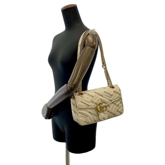 Gucci GG Marmont The Hacker Project Shoulder Bag White - Picture 5 of 14